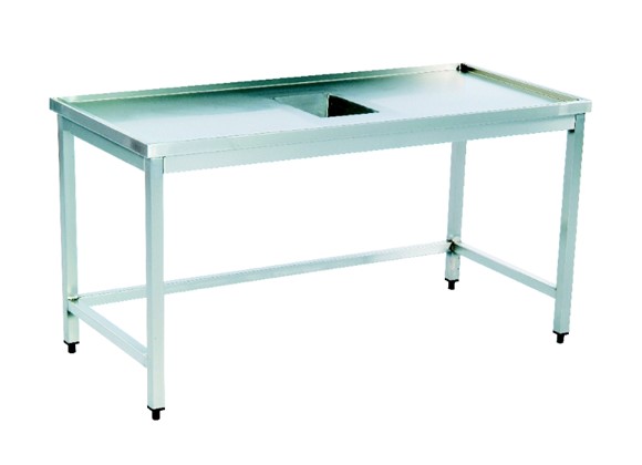 BSN 100 - Soiled Dish Sorting Table with Scrapping Hole