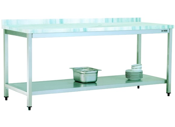 TMN 140 - Marble Top Table/with Lower Shelf
