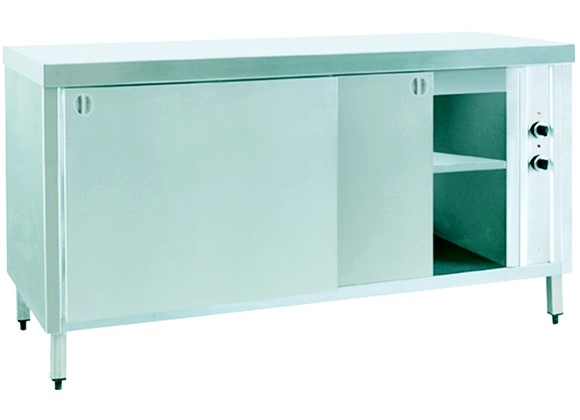 KGS 120 - Waiter's Counter with Intermediate Shelf and Hot Cabinet