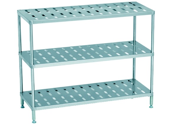 IDP 084E - Dismountable Storage Unit with 3 Perforated Shelves