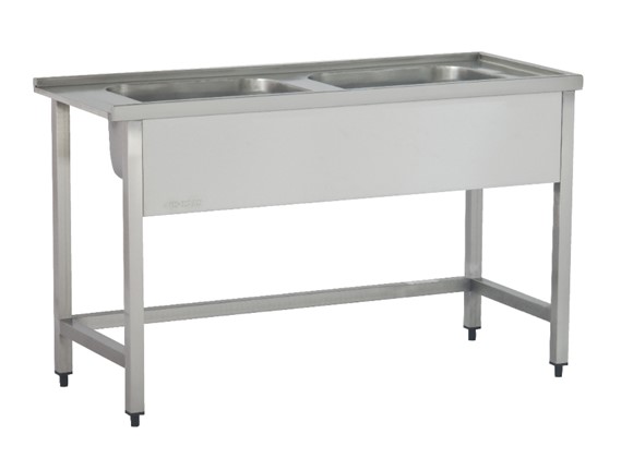 B2N 140R - طاولة مع حوض لجلاية الصحون