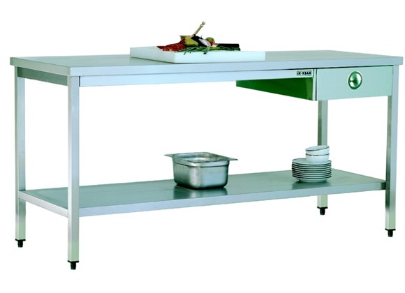 TCC 096L - Workd Table/with One Drawer/with Lower Shelf