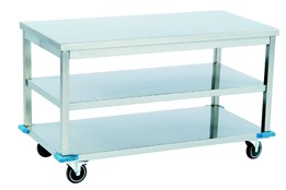 Mobile Work Table/with Intermediate Shelf