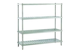Dismountable Storage Unit with Perforated Shelves