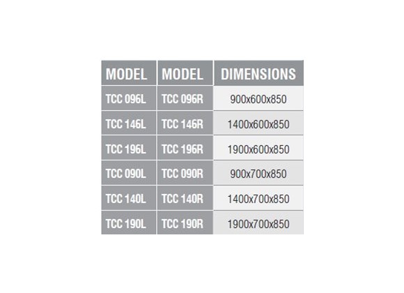 TCC 096L - Çalışma Tezgahı/Tek Çekmeceli/Alt Tablalı